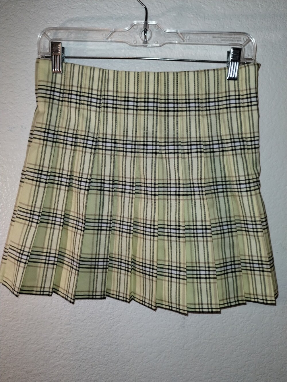 Yellow Plaid Skirt Junior sz 5-7 M Schoolgirl Vibes NWOT